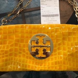Tory Burch Croc Reva Clutch